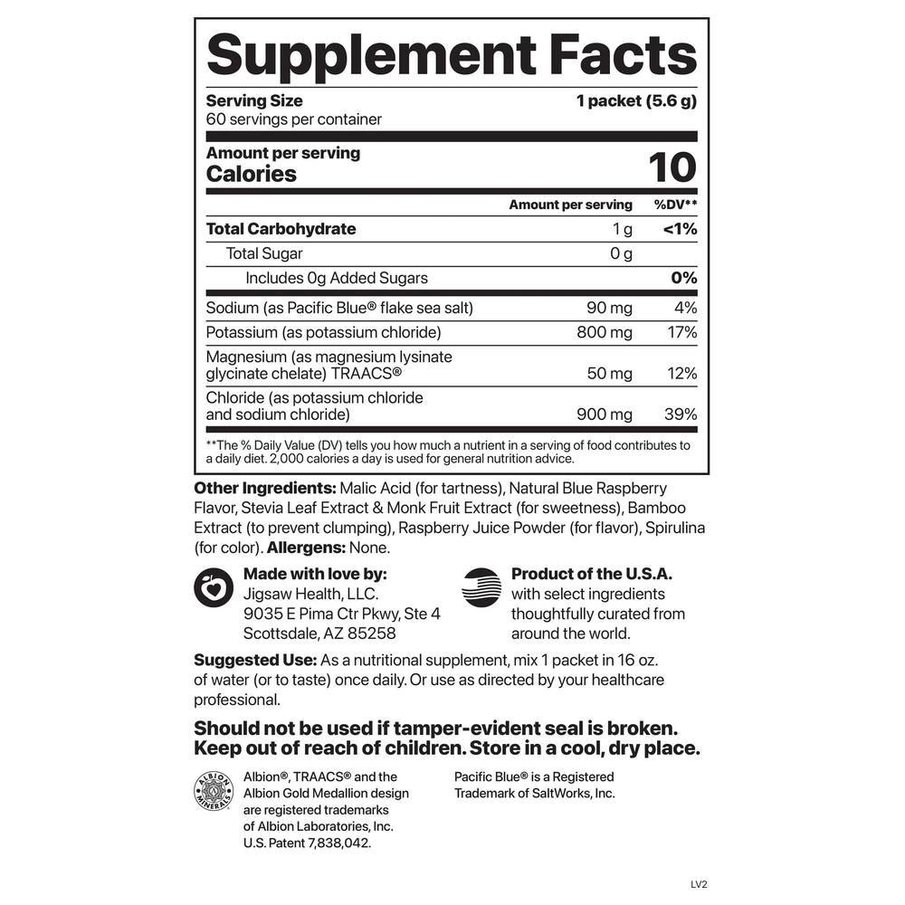 Jigsaw Potassium Cocktail™, Blue Raspberry