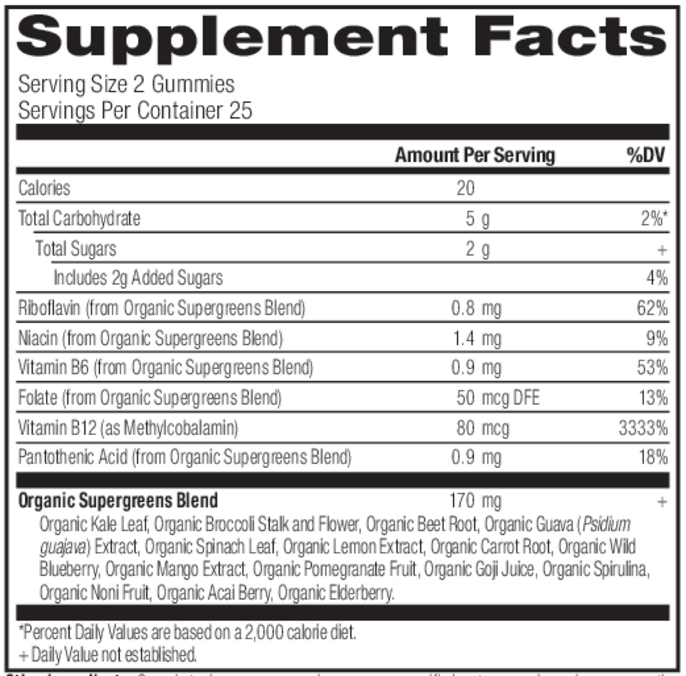Organic SuperGreens, Strawberry Watermelon