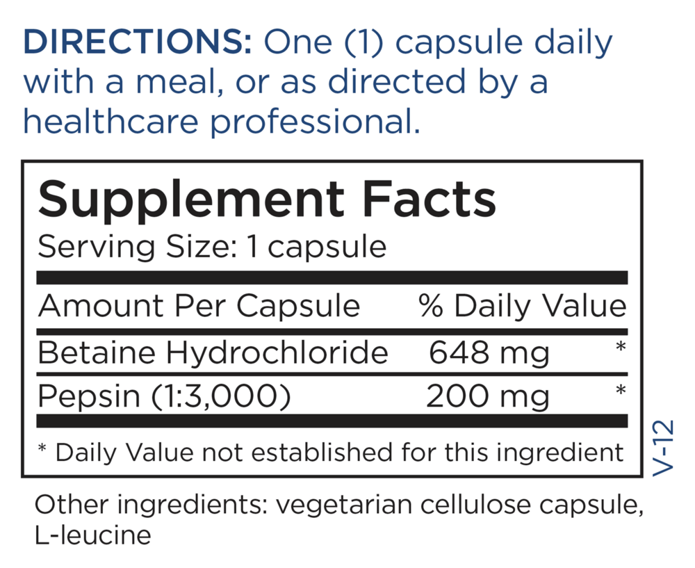 Betaine HCL w/Pepsin