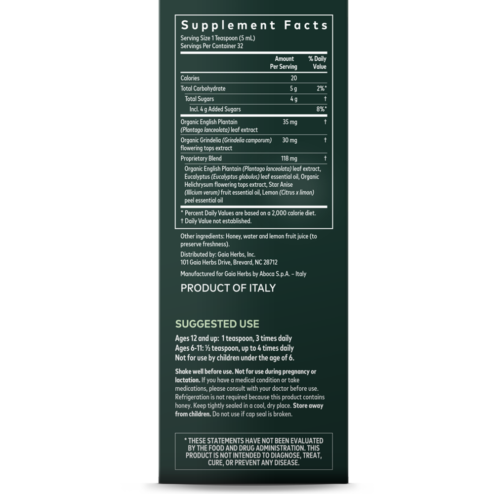 Bronchial Wellness Herbal Syrup