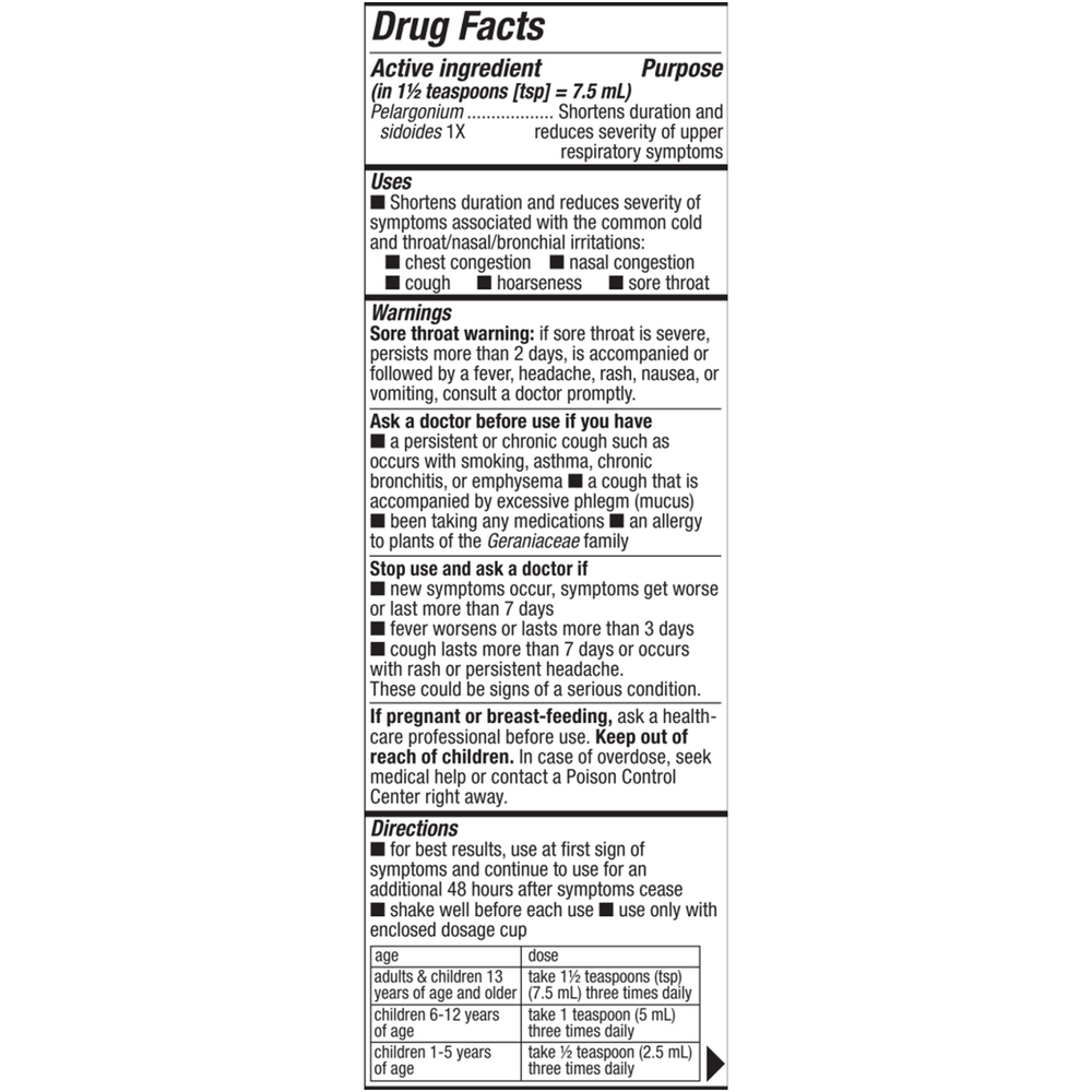 Umcka® ColdCare Alcohol Free Cherry Syrup