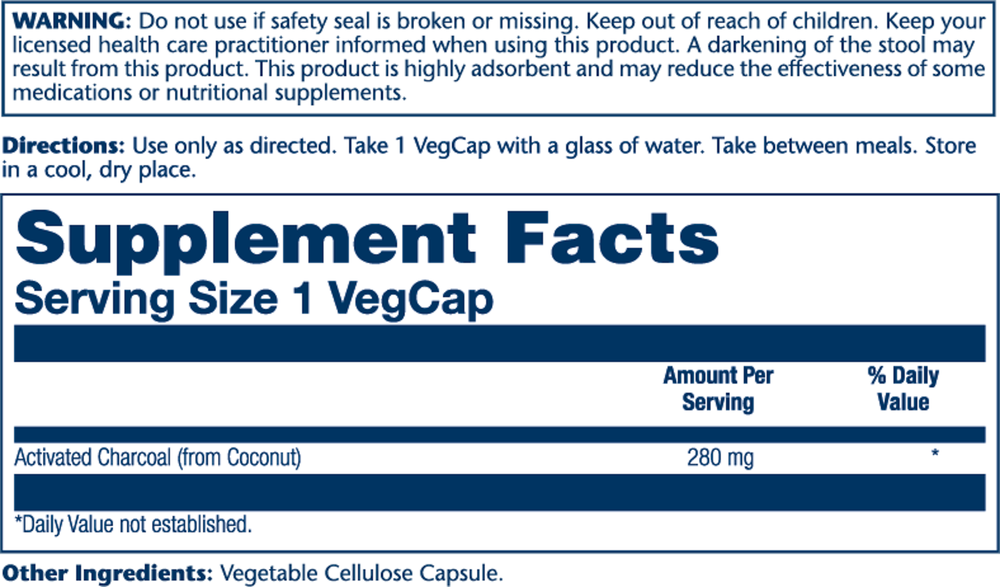 Activated Charcoal 280mg