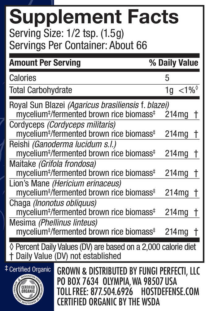 Organic Stamets 7 Powder