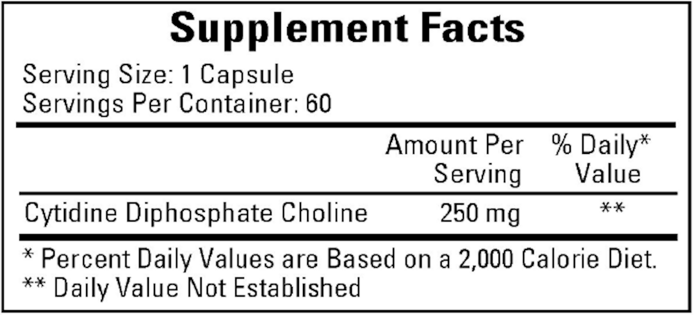 Cytidine Choline/CDP 250mg
