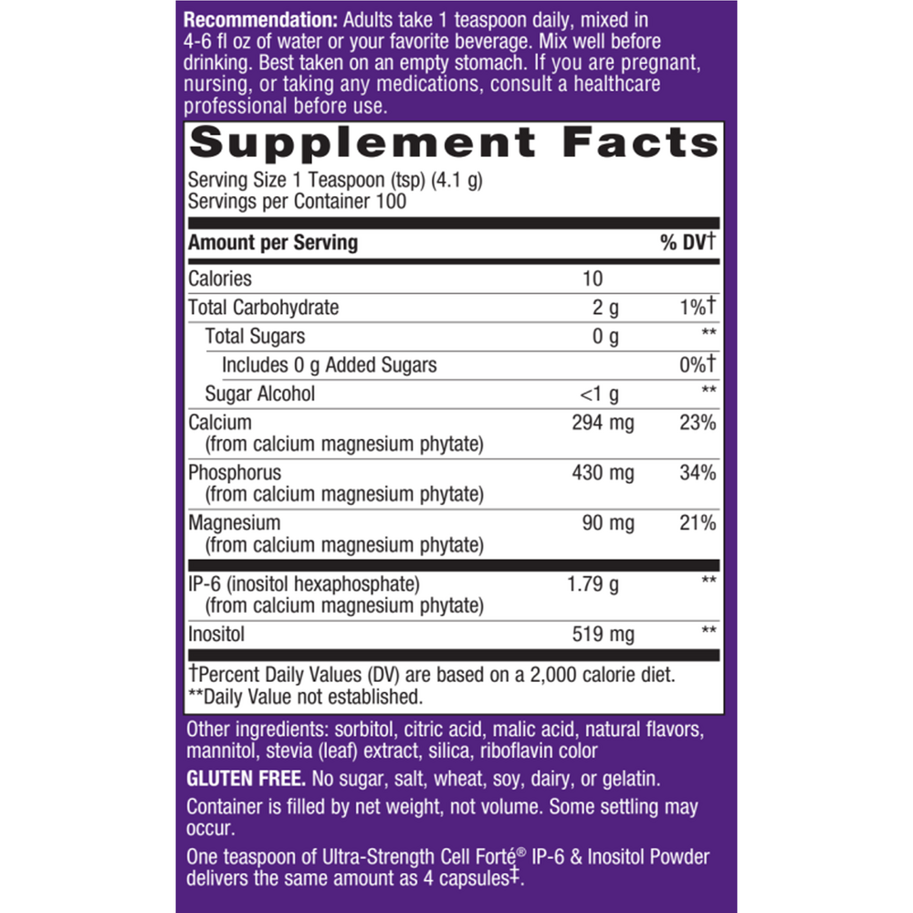 Cell Forté® w/IP-6 & Inositol Powder
