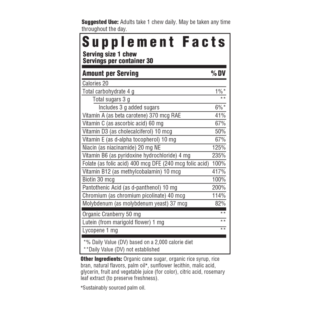 Women's One Daily Multivitamin Soft Chews - Mixed Berry Flavor