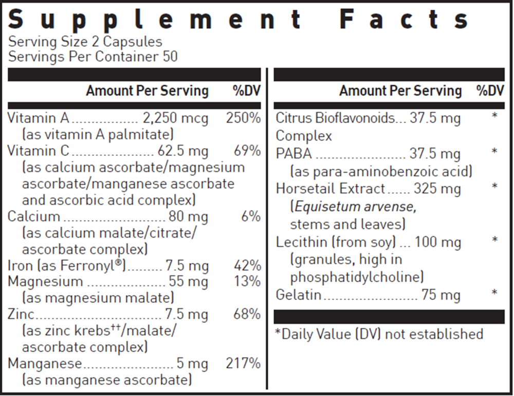 Hair, Skin and Nails Plus Formula