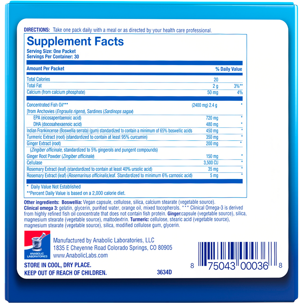 Deflame Nutrition Pack