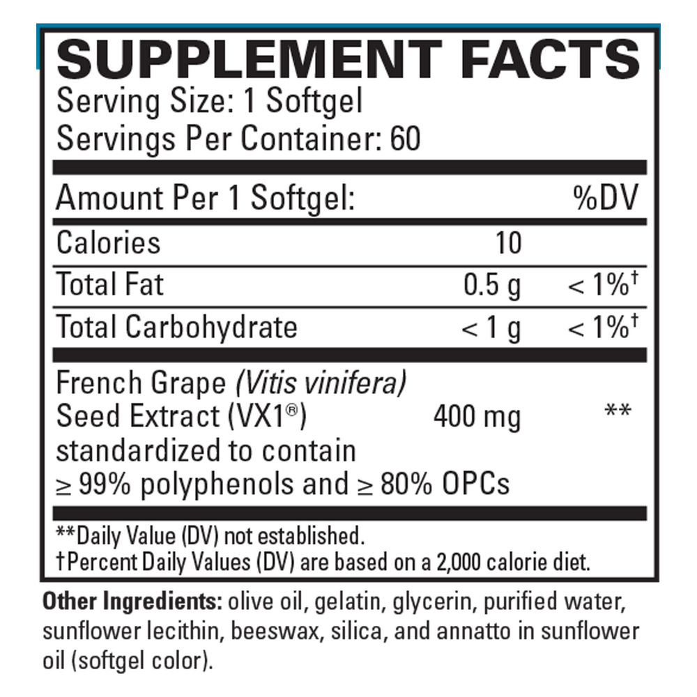 Clinical OPC® - 400mg French Grape Seed Extract VX1®