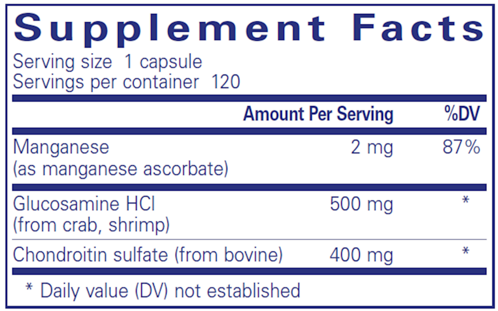 Glucosamine Chondroitin W/ Manganese