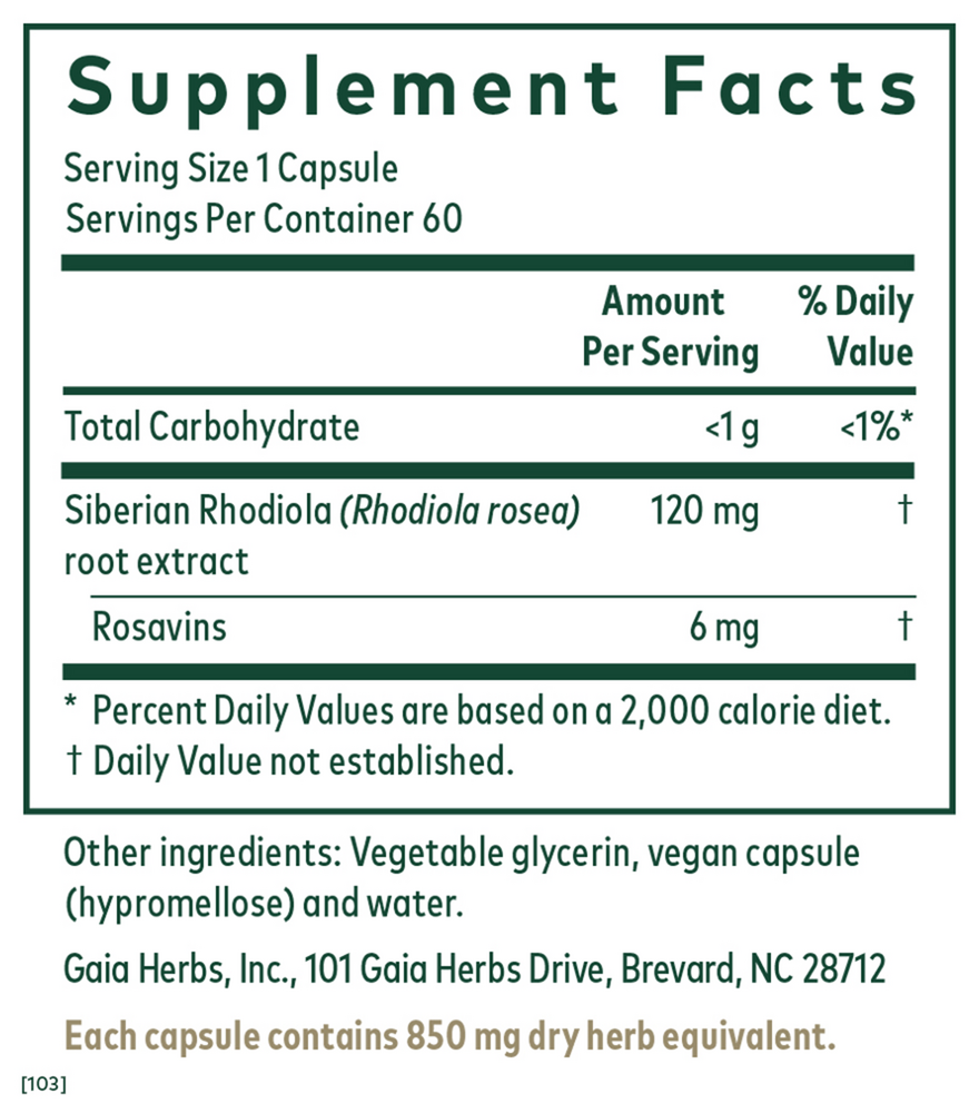 Rhodiola Phyto-Caps