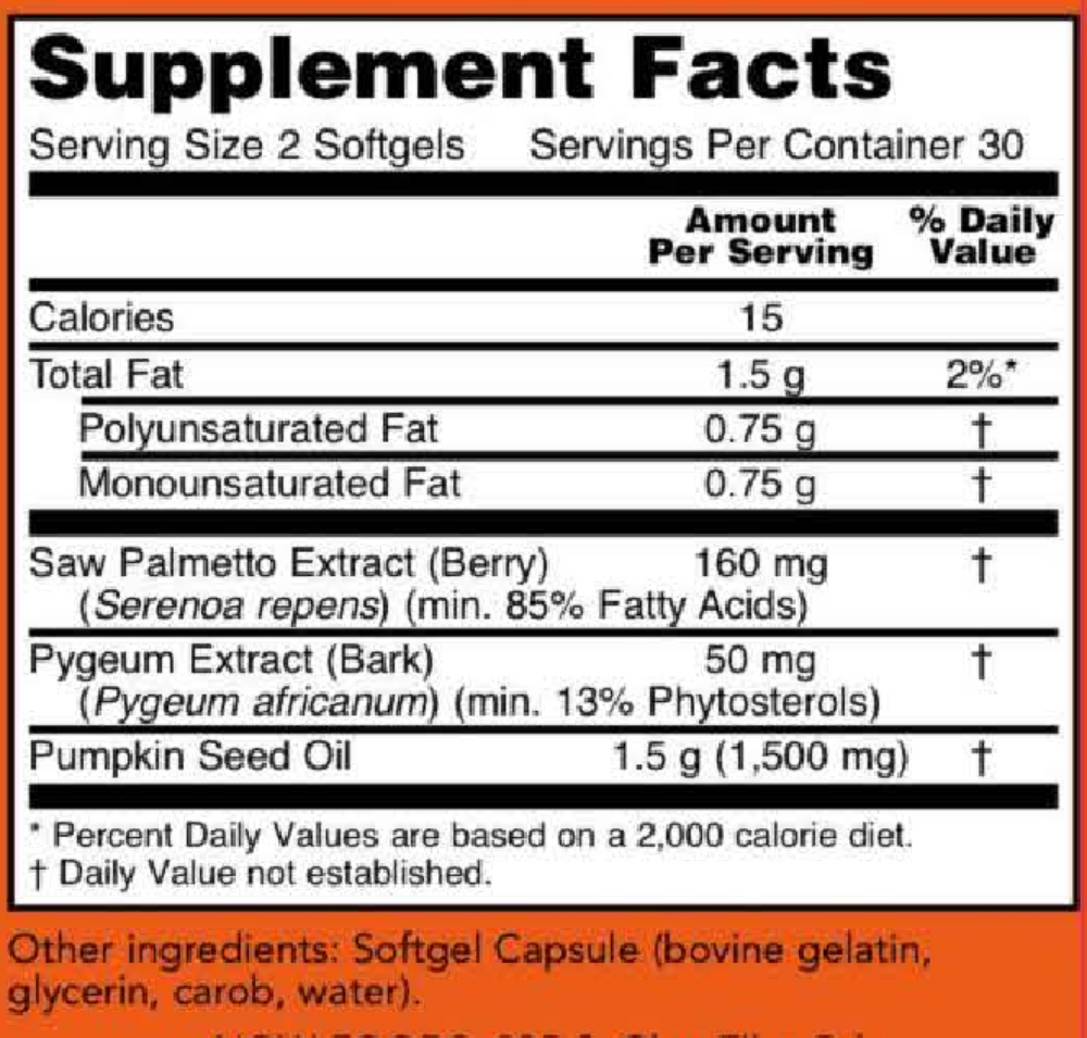Pygeum & Saw Palmetto