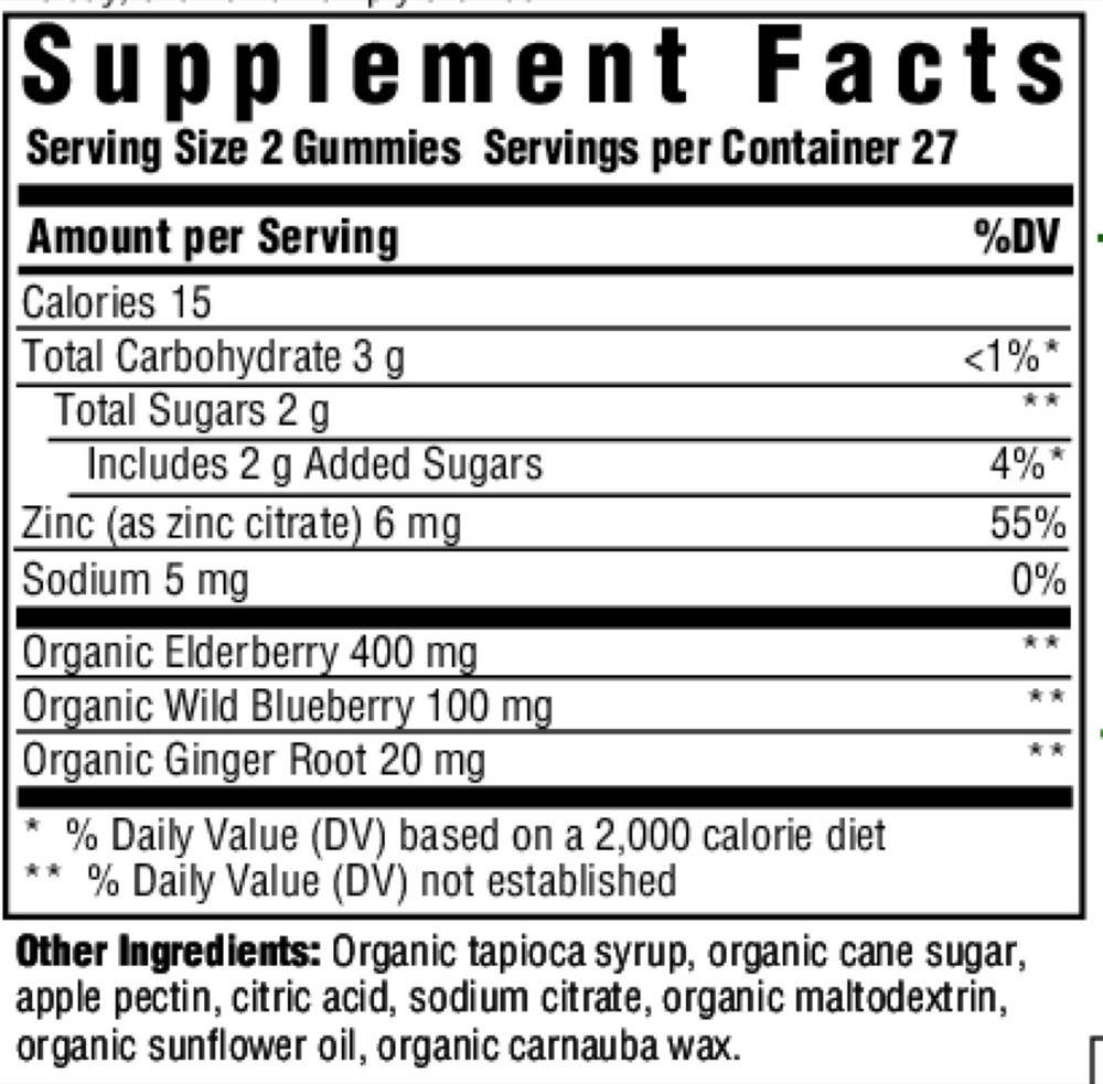 Elderberry Immune Support Gummies, Berry