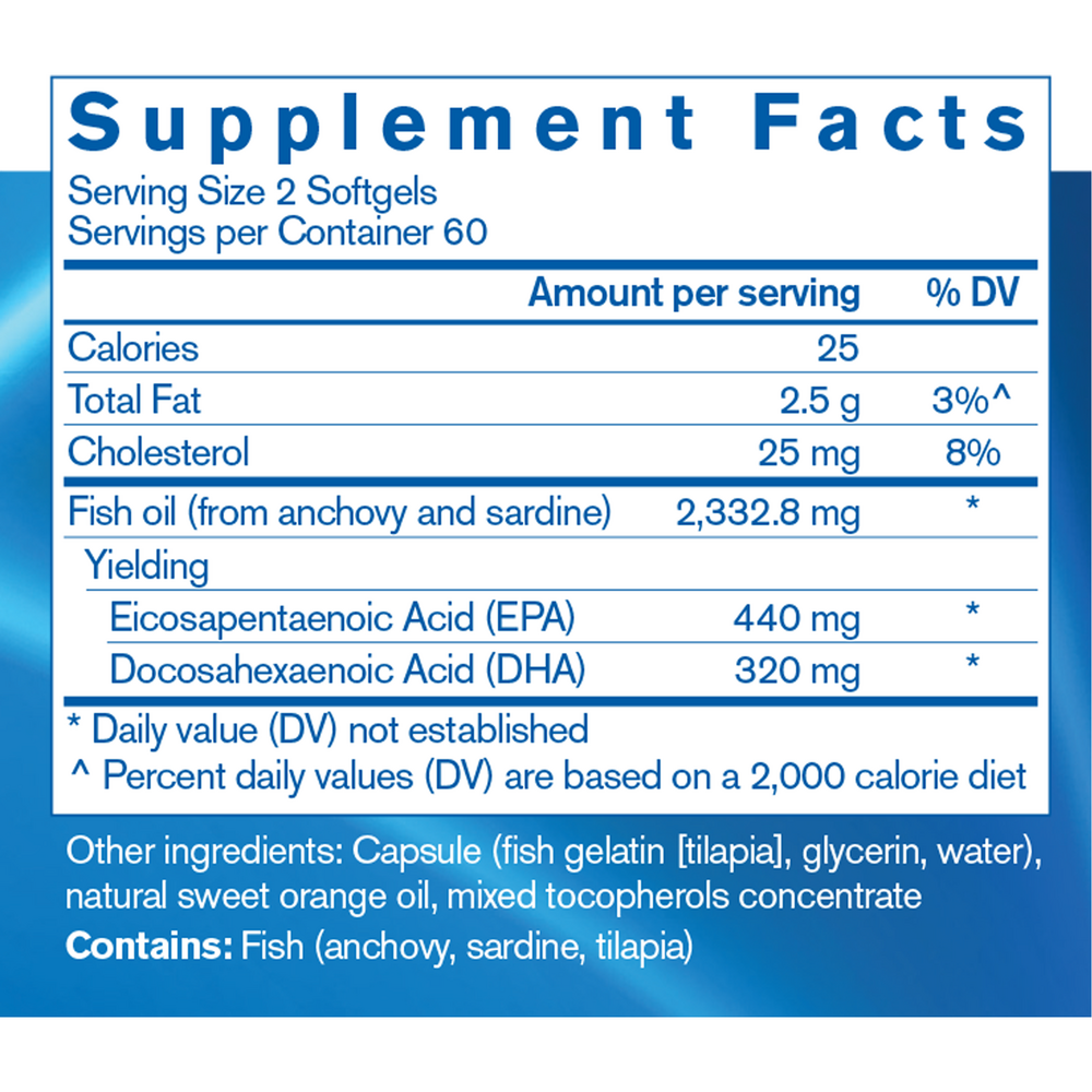 Finest Pure Fish Oil Capsules (California Only)