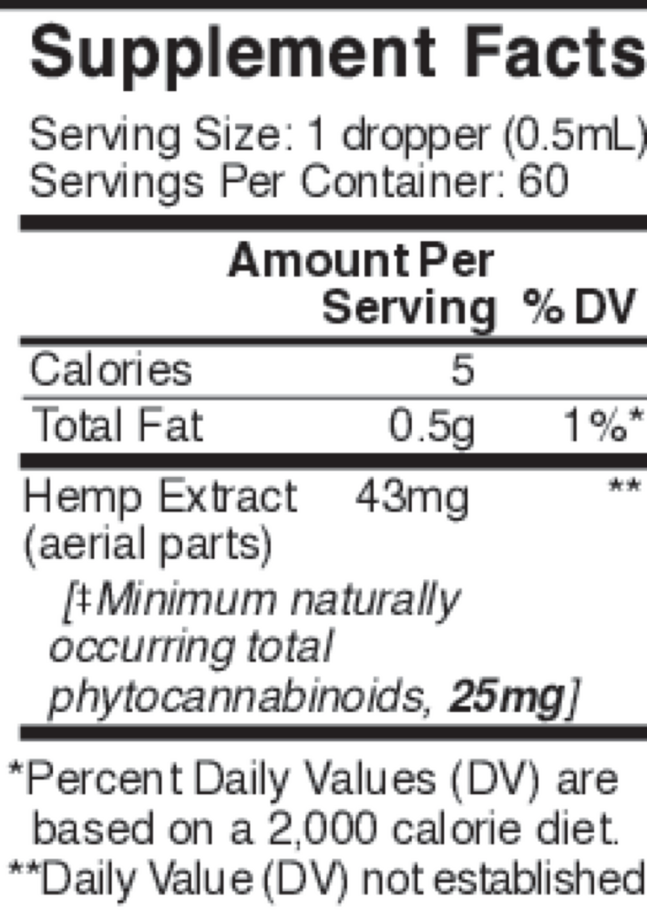 Original Formula Hemp Extract 50mg - Olive Oil