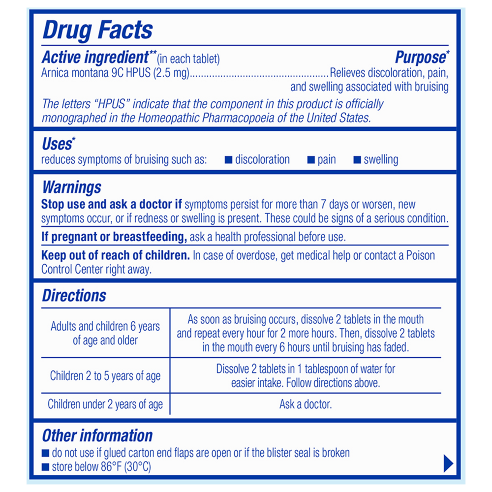 Arnicare® Bruise Tablets