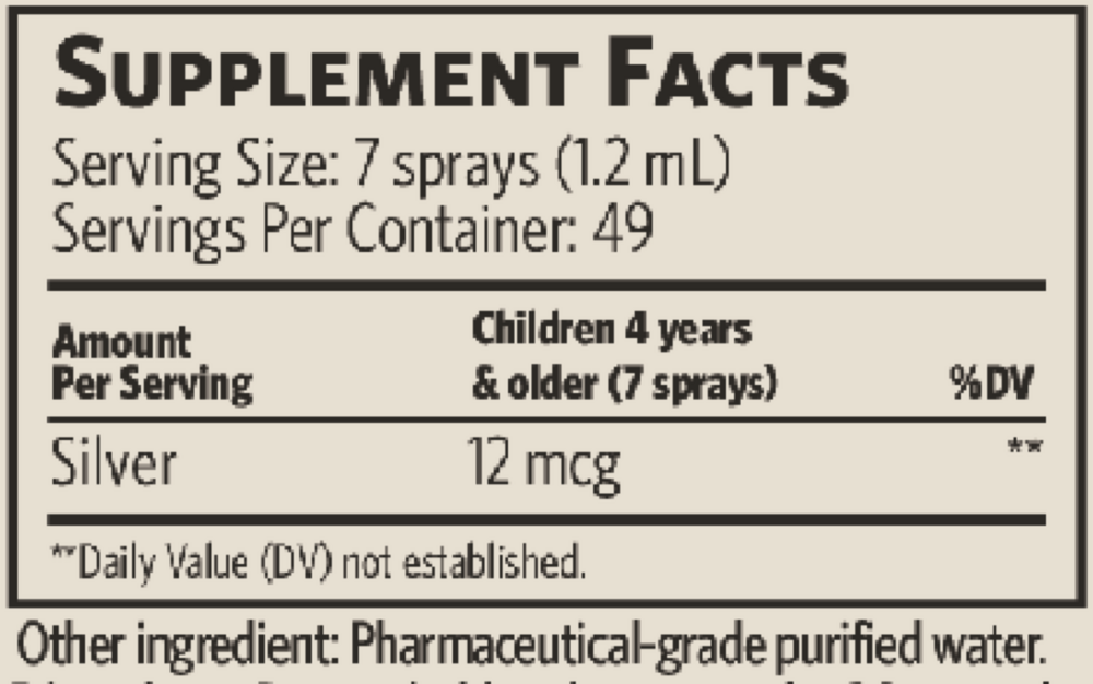 Bio-Active Silver Hydrosol Immune Kids Fine Mist Spray