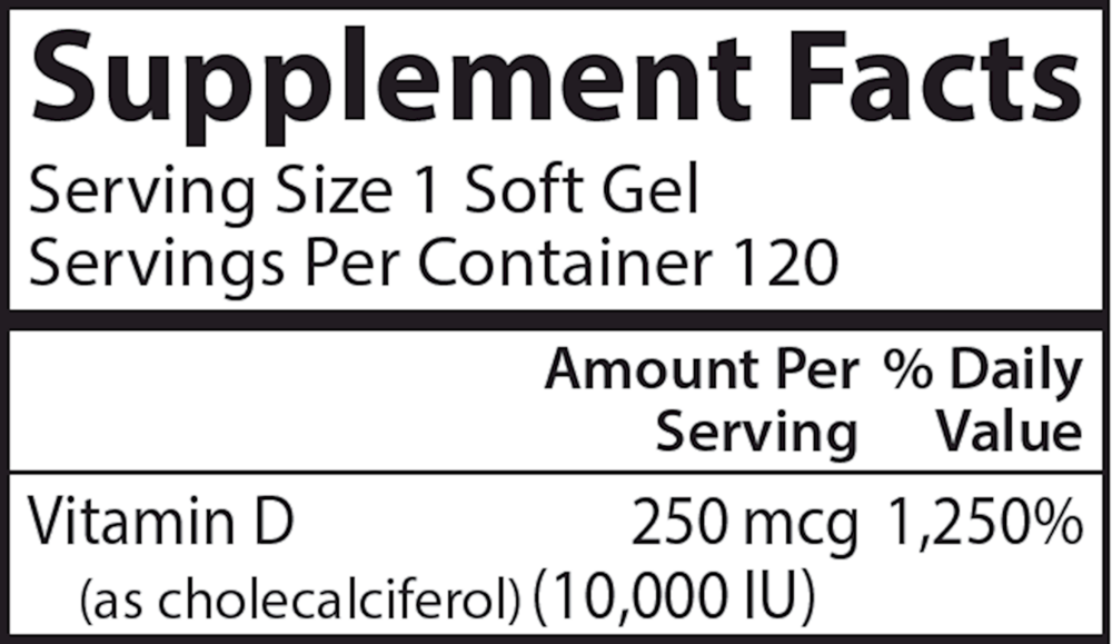 Vitamin D3 10,000IU