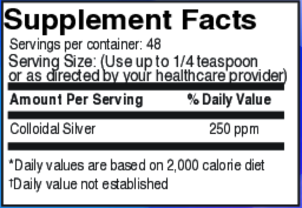 Colloidal Silver 250ppm