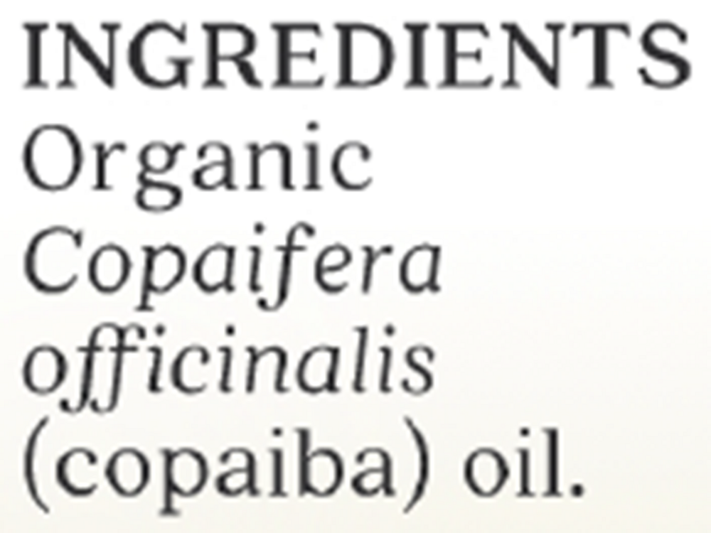 Copaiba Organic Essential Oil