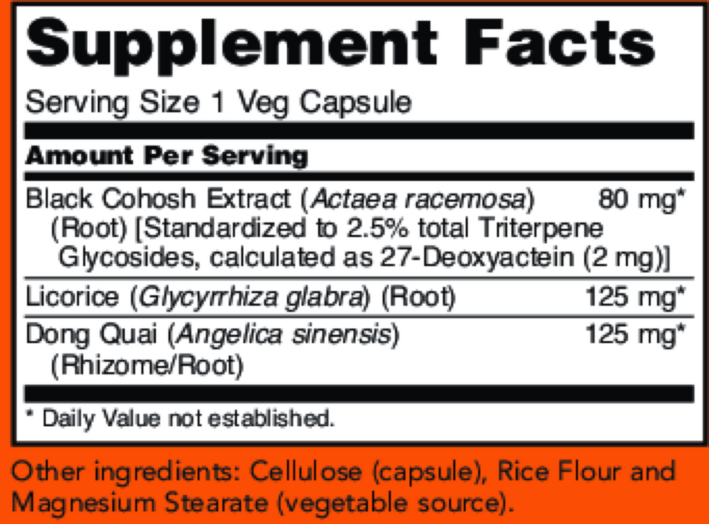 Black Cohosh Extract 80mg
