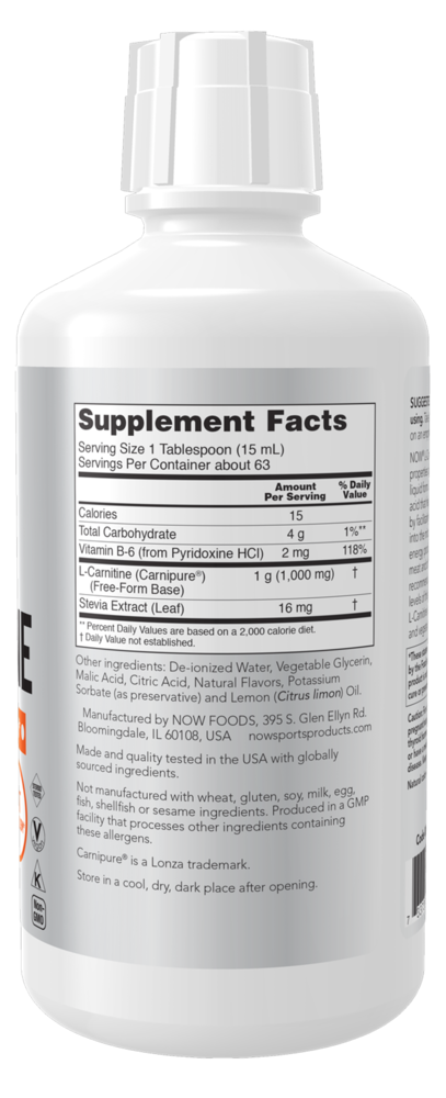 L-Carnitine Liquid Citrus Flavor 1000mg