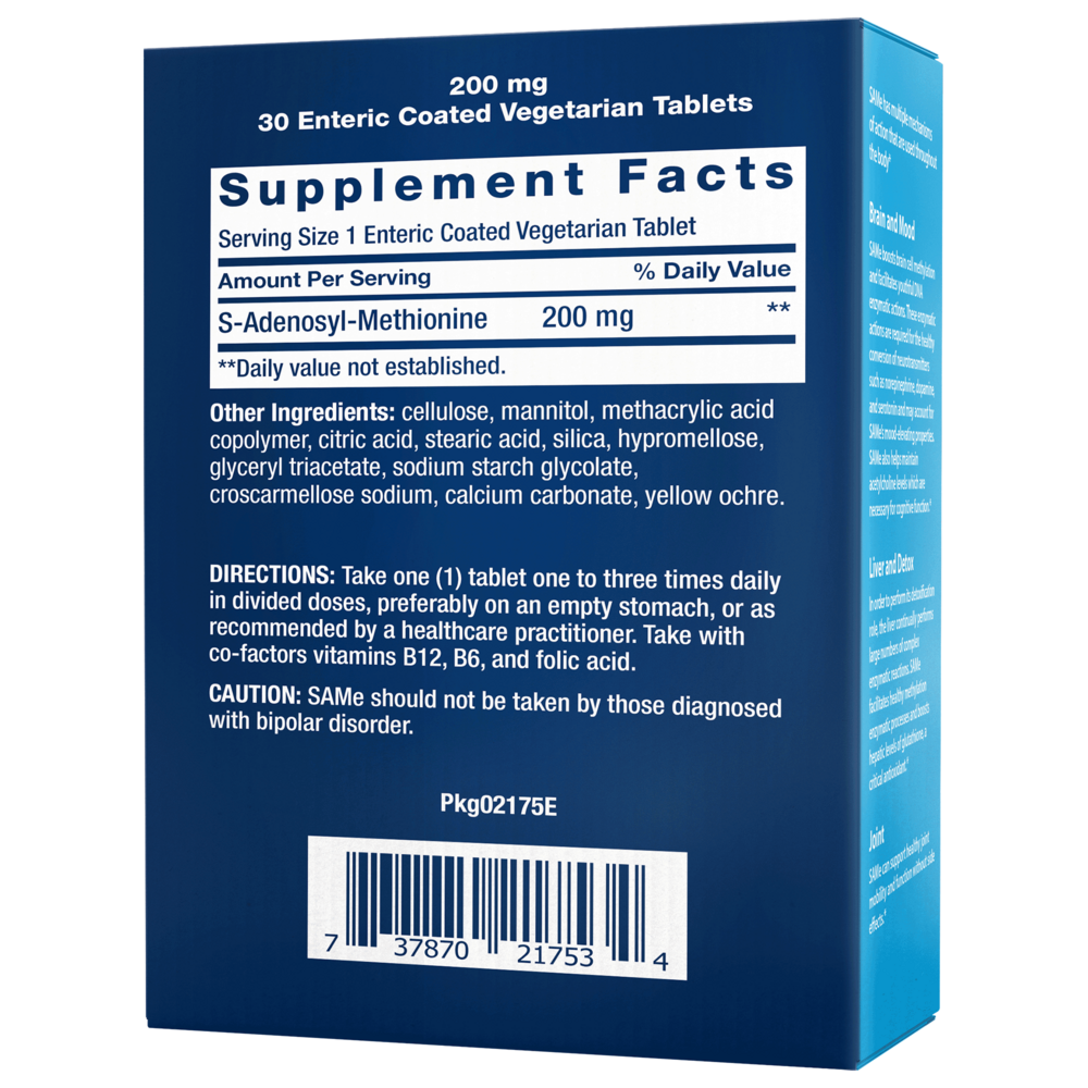 SAMe (S-Adenosyl-Methionine) 200mg