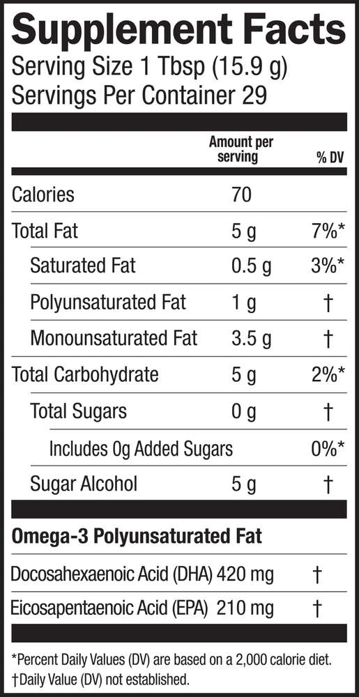 Seriuosly Delicious Omega-3 from Algae Oil Ginger Peach