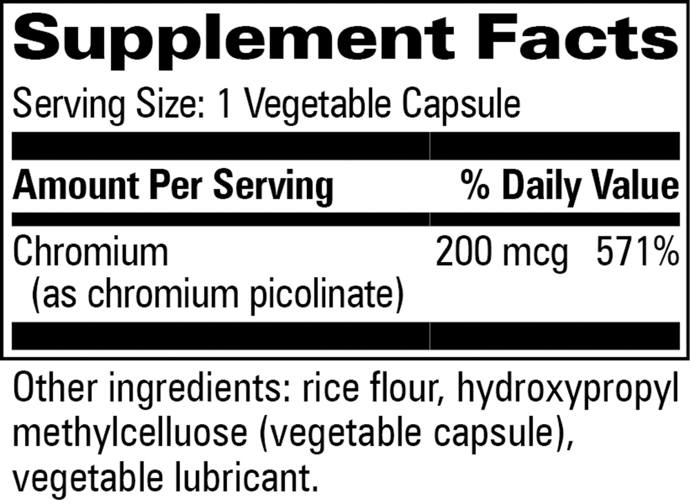 Chromium Picolinate 200mcg