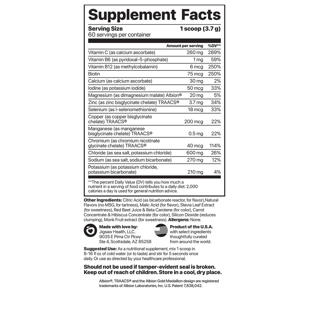 Electrolyte Supreme Fruit Punch Jar