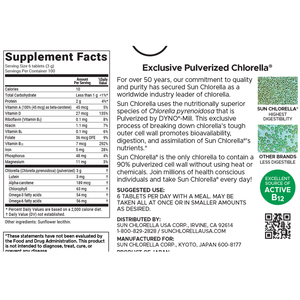 Sun Chlorella 500mg