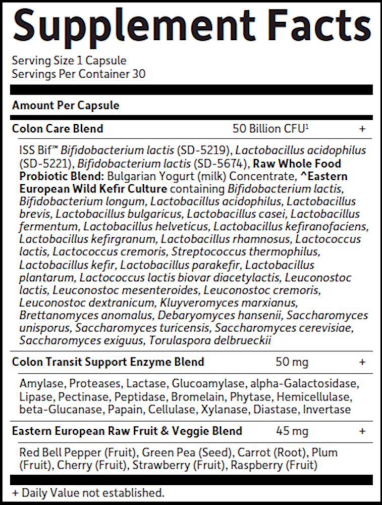 RAW Probiotics Colon Care