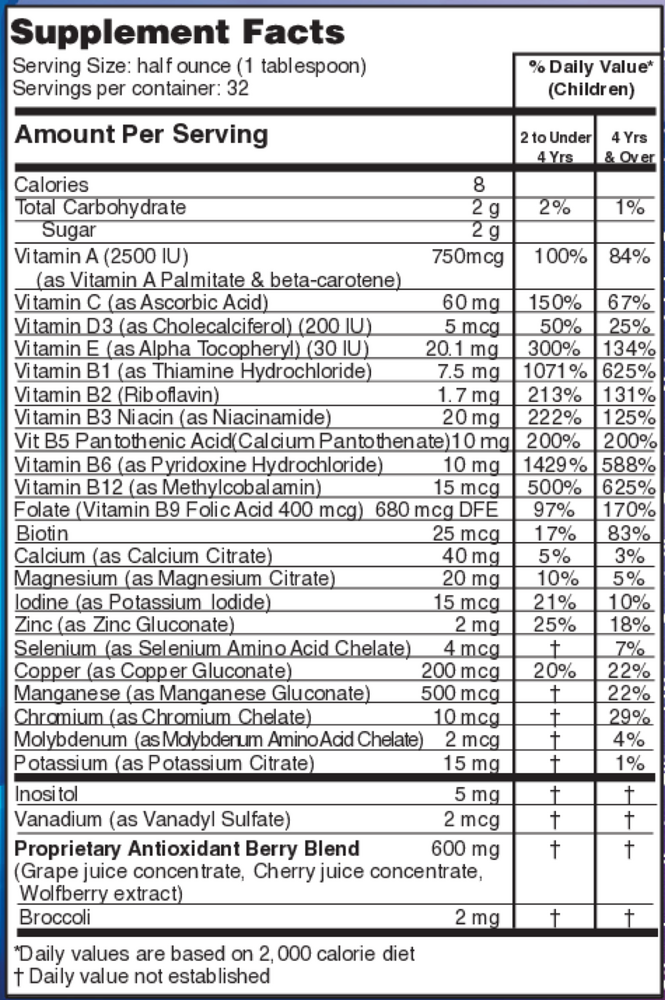 Liquid Children's Super Multivitamins & Minerals