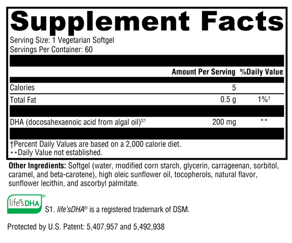 DHA from Algae 60sg