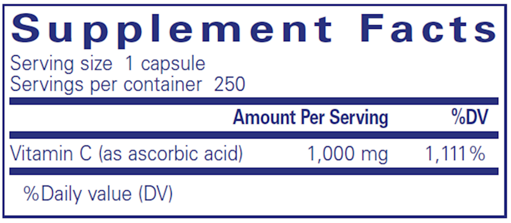Ascorbic Acid capsules
