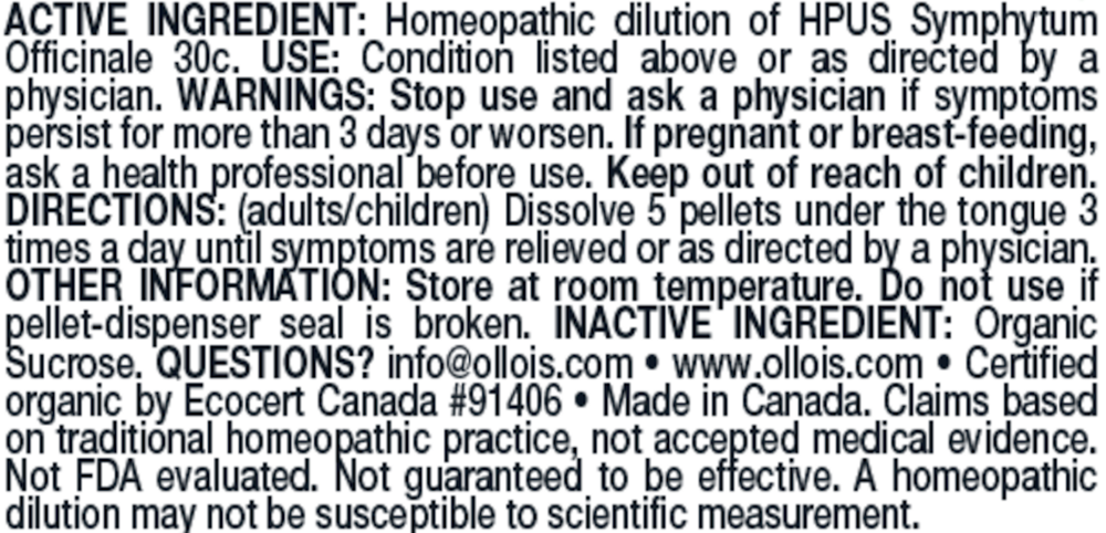 Olloïs Symphytum Officinale 30c Pellets,