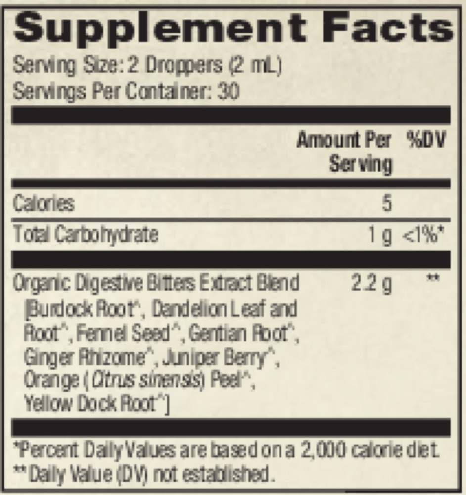 Organic Digestive Bitters