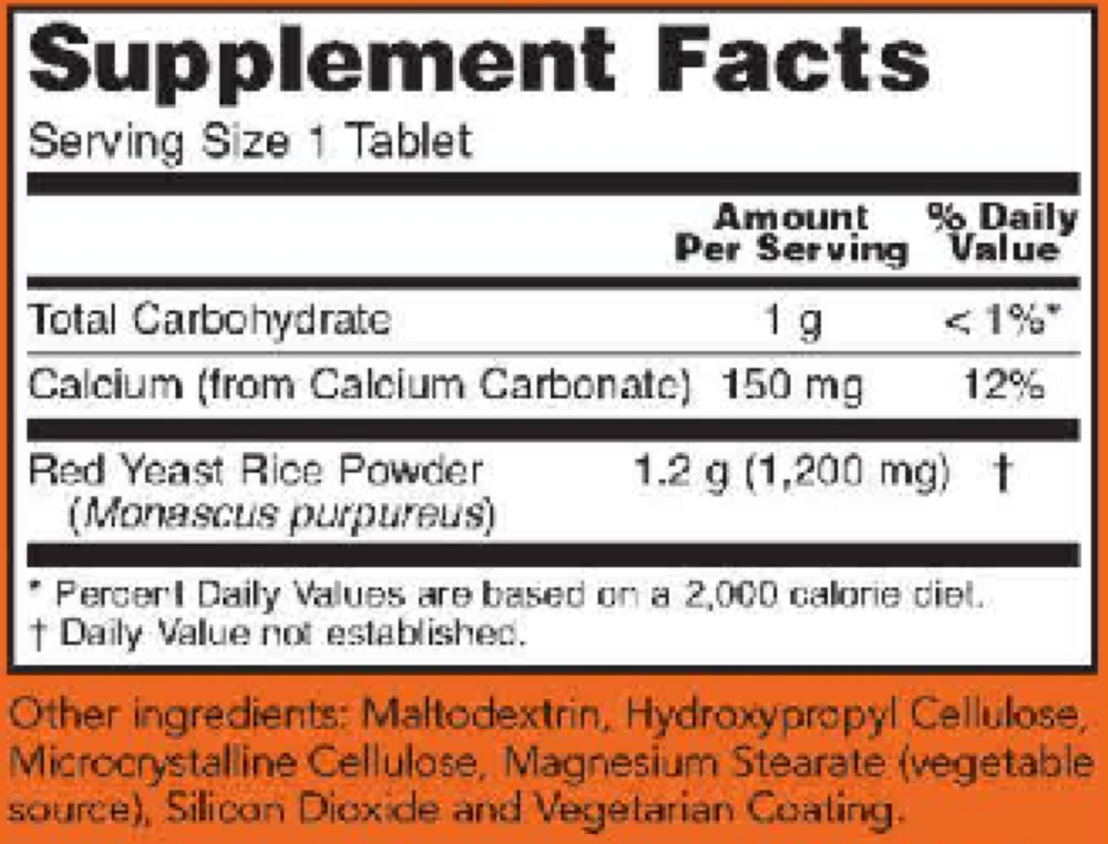 Red Yeast Rice 1200mg