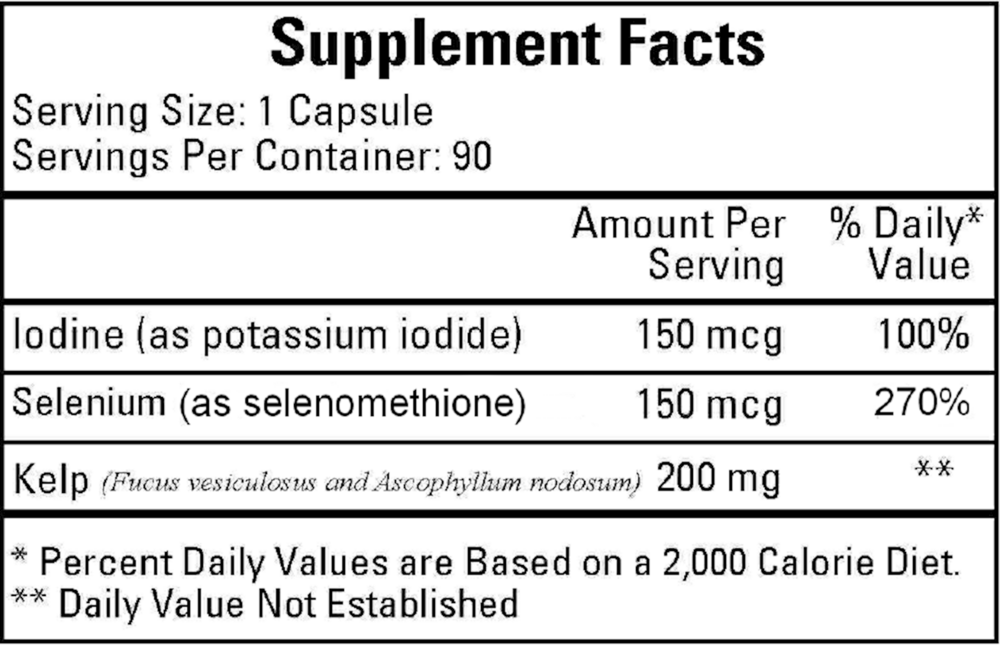 Kelp w/Selenomethionine and Iodine