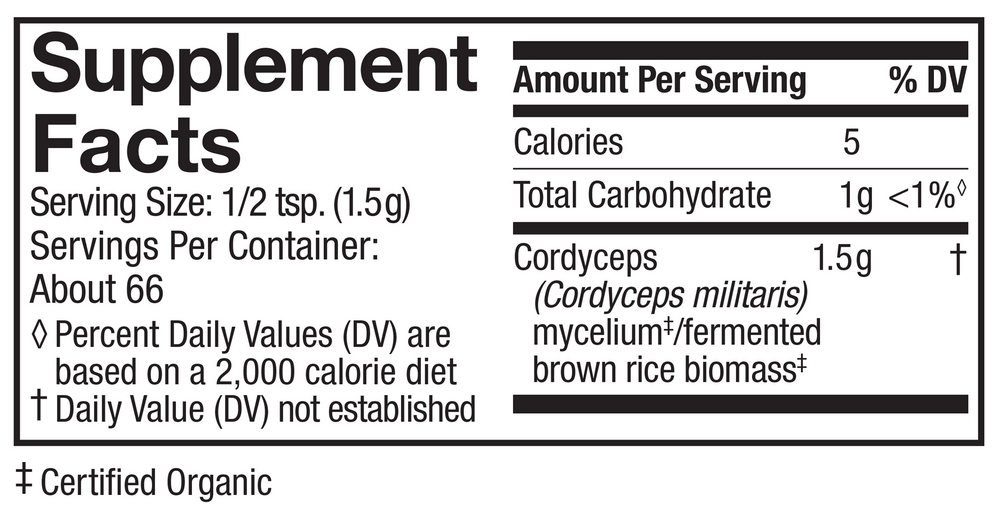 Cordyceps Mushroom Mycelium Powder