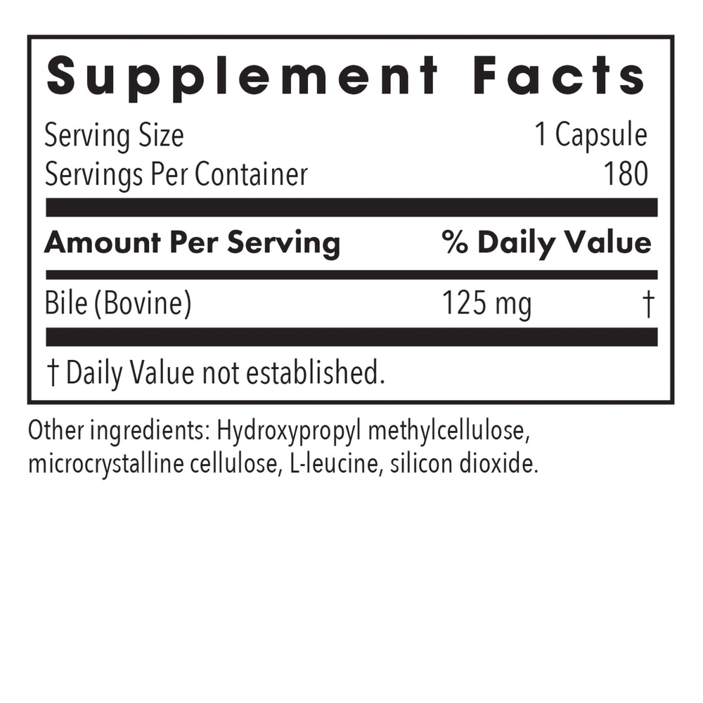Ox Bile 125 mg Digest