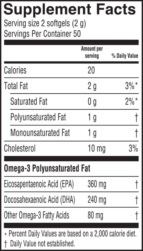 Fresh Catch Fish Oil Orange Flavor