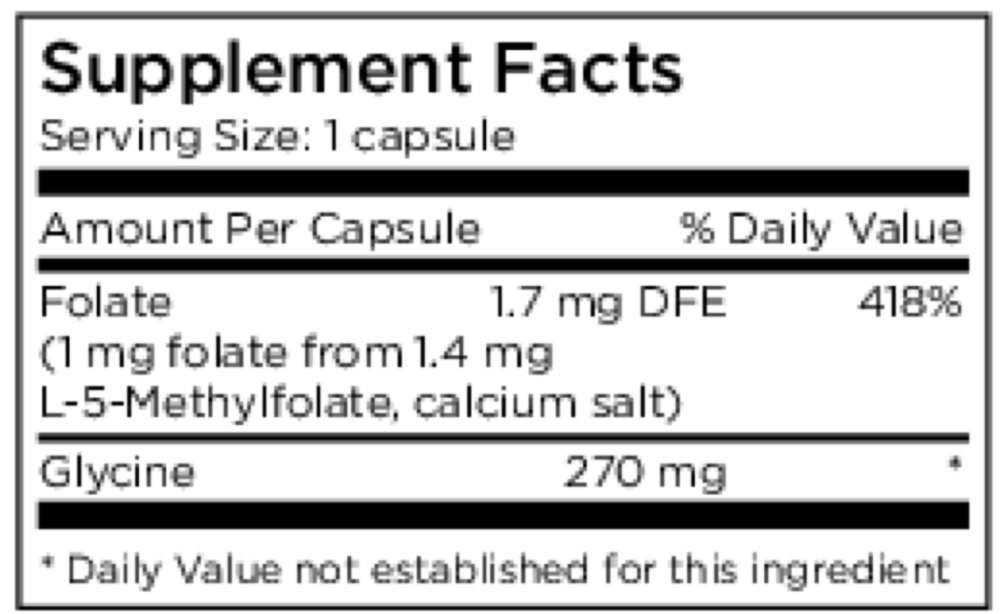 L-Methylfolate 1mg