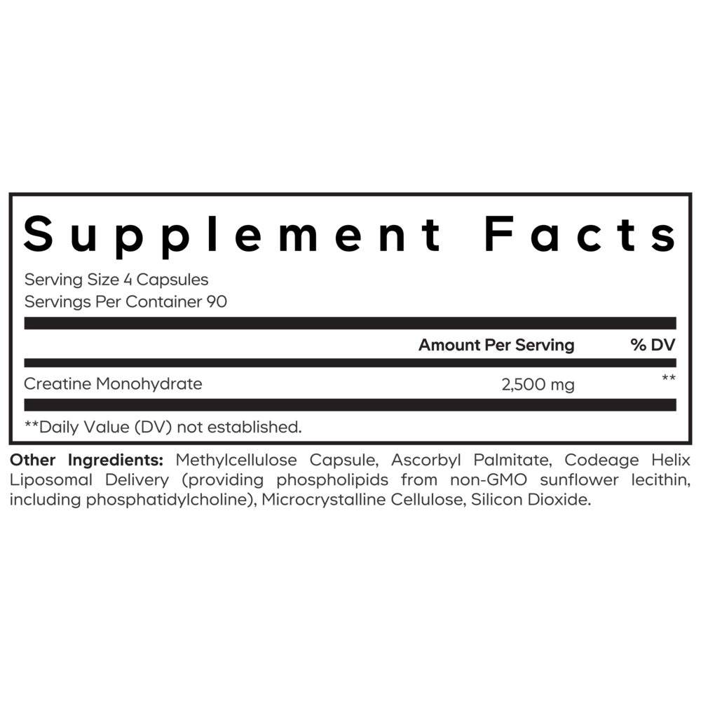 Liposomal Creatine Monohydrate Phospholipid Complex Capsules