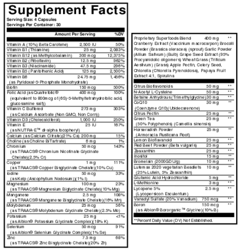 Frontier Multivitamin (California Only)