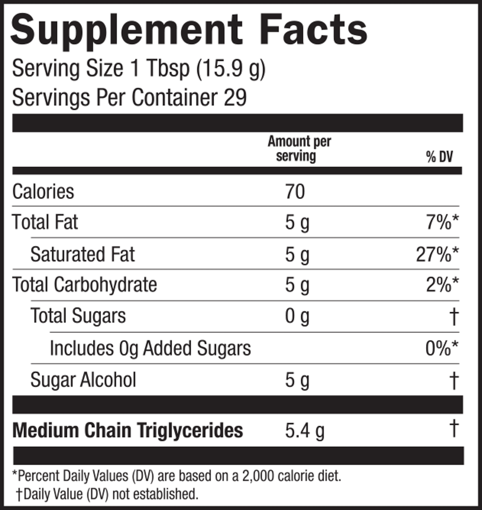 Seriously Delicious MCT Coconut
