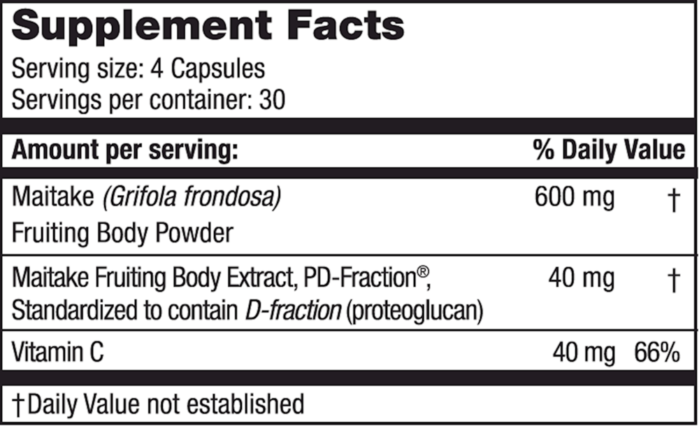 Maitake D-Fraction (Standard)