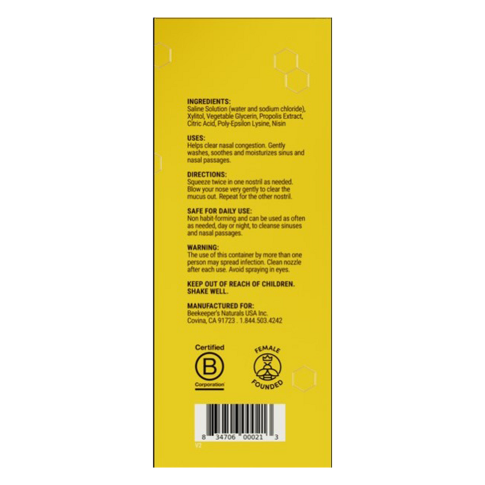 Propolis Nasal Spray - Sinus Congestion Support