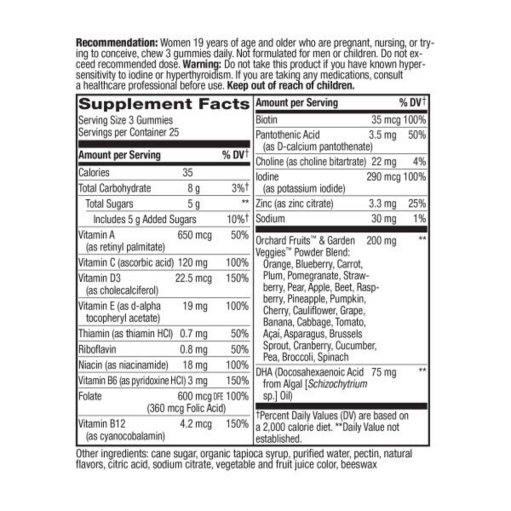 Alive Prenatal Gummy Multi Gummies