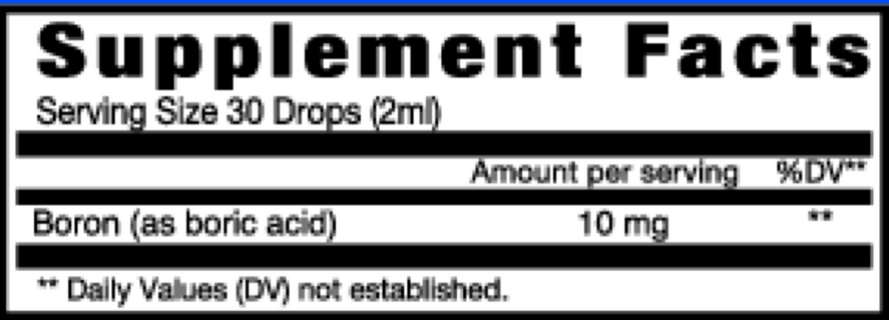 Eidon Ionic Minerals - 2oz Boron Liquid